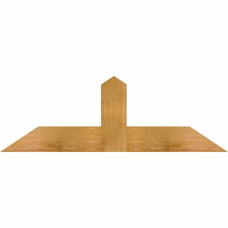 Ekena Millwork Portland Rough Sawn Timber Gable Bracket, Western Red Cedar, 36"W x 12"H x 2"D x 4"F, 8/12 Pitch GBW036X12X0204POR00RWR